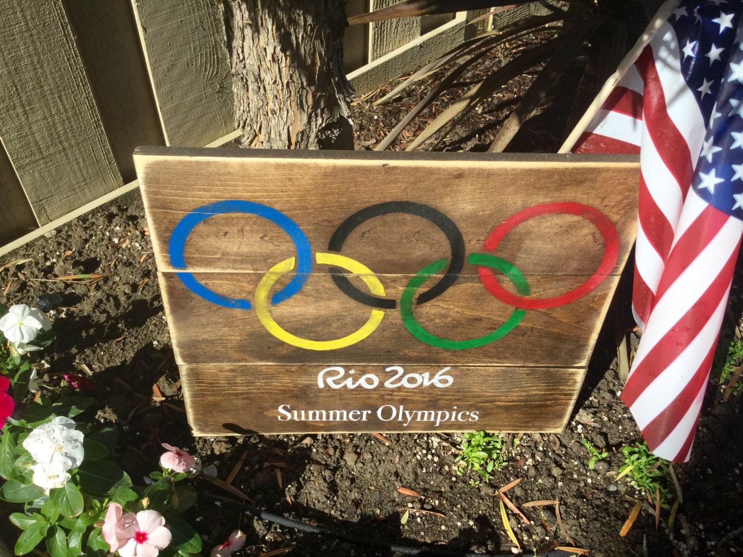 Olympic Sign wood pallet sign olympic gift Rio 2016 summer