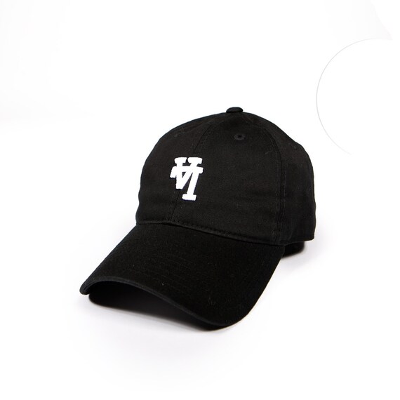 Upside Down LA Vintage Black Polo hat by VintagePlugCo on Etsy