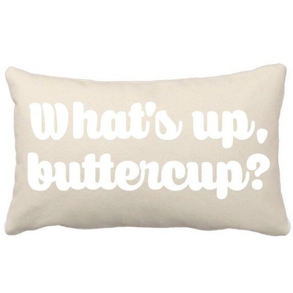 Felt Stitched What's Up Buttercup Decorative