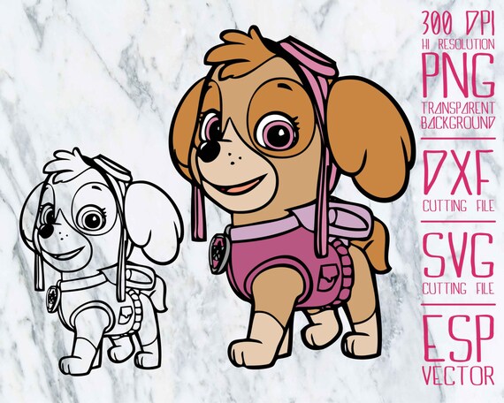 Download Skye Paw patrol Clipart /PNG /transparent/ 300dpi by ...