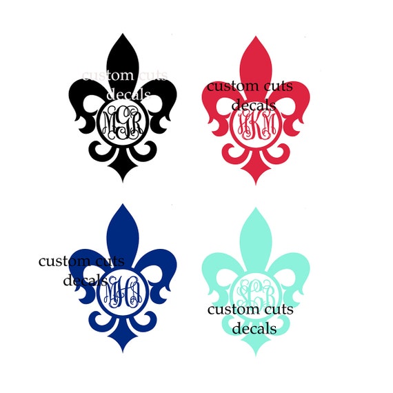 can tumblers decorate you decal lis de fleur de monogram lis lis fleur de Fleur