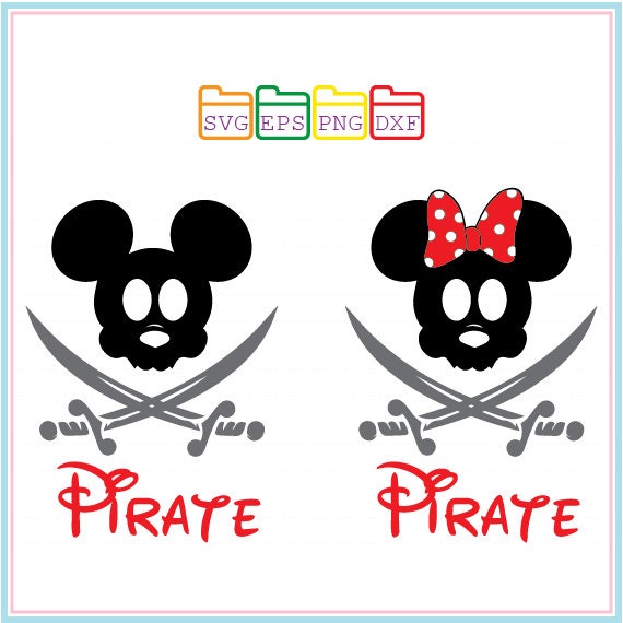 Download Mickey Mouse Disney Pirate SVG Files Svg Dxf Png Eps