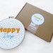 Beginner Embroidery Kit, Happy Days Sewing Kit, Modern Hoop Art Tutorial, Craft Kit For Adult, Gift For Crafter, Cheerful Hand Embroidery