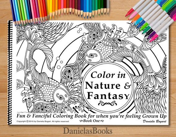 Advanced Coloring Books for Adults by DanielasBooks Nature
