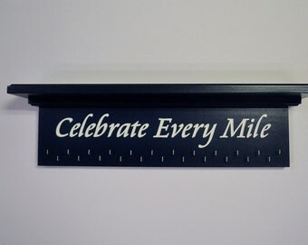 Medal Holder Ribbon Display Trophy Shelf Award Shelf Sports Shelf Trophy Rack Custom Trophy Shelf Sports Award Display Shelf Runners 24"