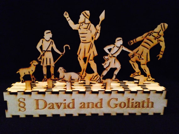 SINGLE PIECES David and Goliath Shadow Puppets by ScriptureShadows