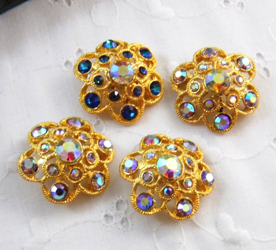 Vintage Crystal Buttons 96