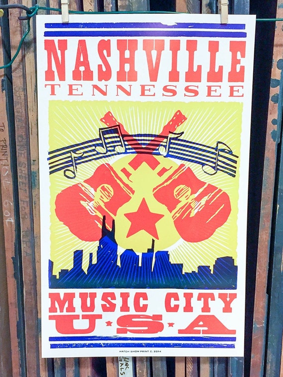 Nashville Music City USA Poster