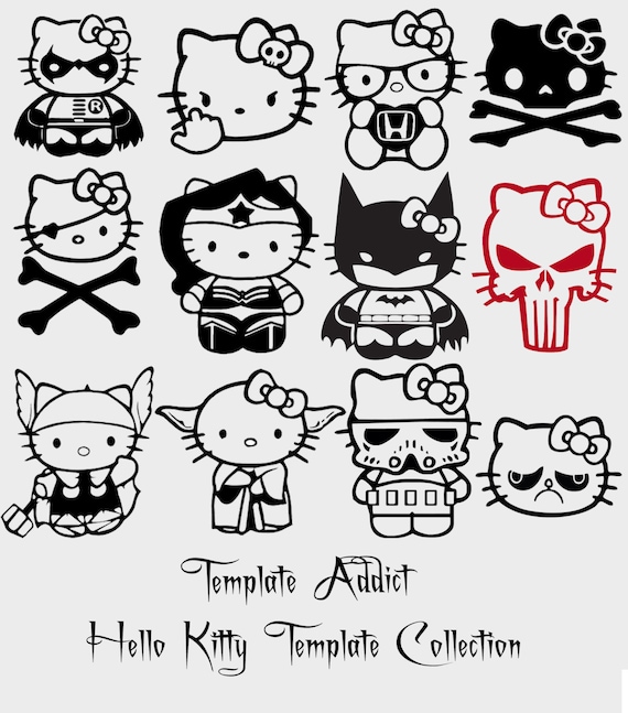Hello Kitty Collection Instant Digital Download by TemplateAddict