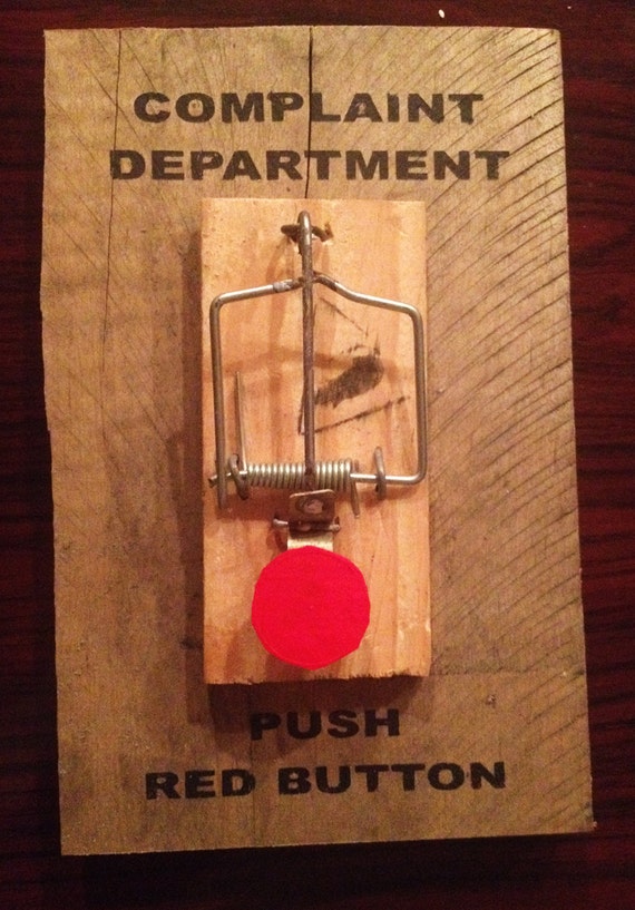 Complaint Department Mouse Trap Sign by ArkWebDesignCrafts on Etsy