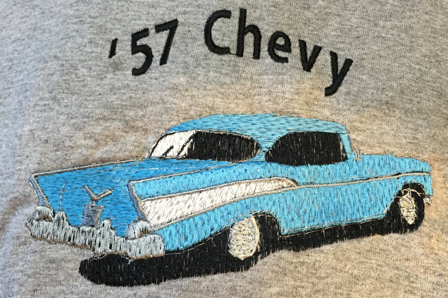 Embroidered 57 Chevy T Shirt