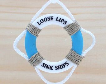 Items similar to Loose Lips Sink... Quote Print, Quote Art Print, Art Print, Art Gift, Printed ...