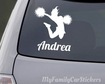 Cheerleader decals | Etsy
