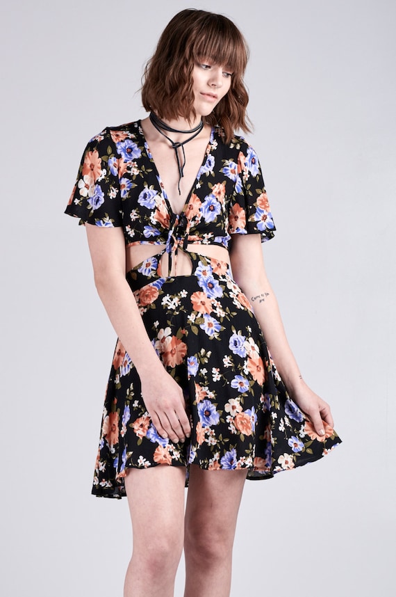 Cotton Candy Croptop / Skirt combo by KATandPORTO on Etsy