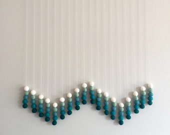 Wall Hanging wall hanging / wall decor / large wall hanging / felt balls / Wall Hanging wall hanging / wall decor / large wall hanging / felt balls /