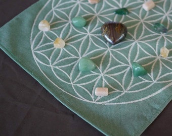 Flower of Life crystal grid cloths