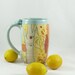 Large Pottery Mug with forest design holds 20 ounces Large Coffee Cup, Tea mug, teacup, Tankard Stein, Pencil holder, Toothbrush holder 508