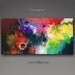 Giclee print on canvas from my original abstract fluid painting "Convergence" 24x48"