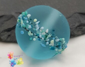 Lampwork Beads Saltwater Blue per bead