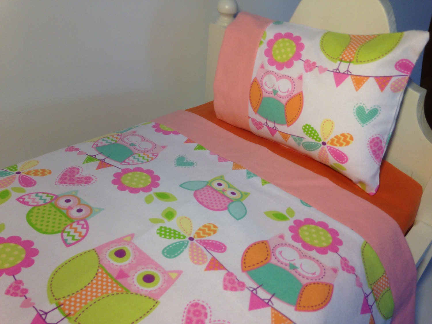 American Girl Doll Bedding 2 or 3pc Sheets / Linen Set by sashali