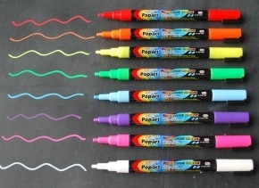 Markers, Chalk Markers,  8 pack Fluorescent Markers AA1PN08