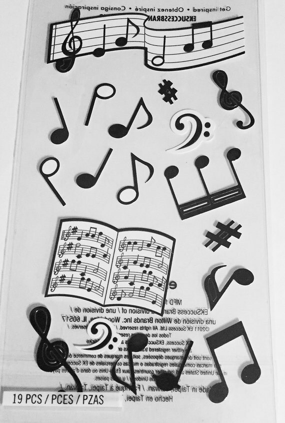 Musical Notes Scrapbooking Stickers by sweetpeacejewelry on Etsy