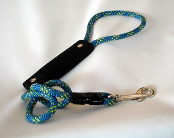 Climbing Rope Dog Leash - 3 Feet Long - 8mm Climbing Rope - Foam Grip - Comfortable Handle - Rope Dog Leash - Training Leash - READY TO SHIP