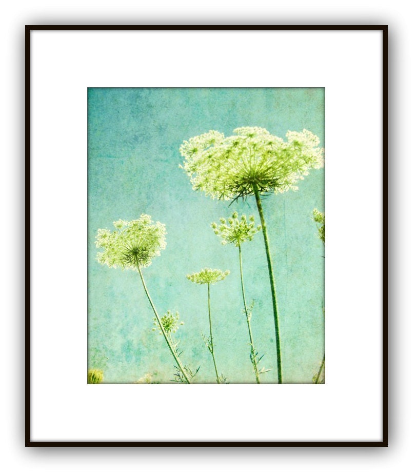 Flower photography aqua blue wall art nature by LupenGrainne