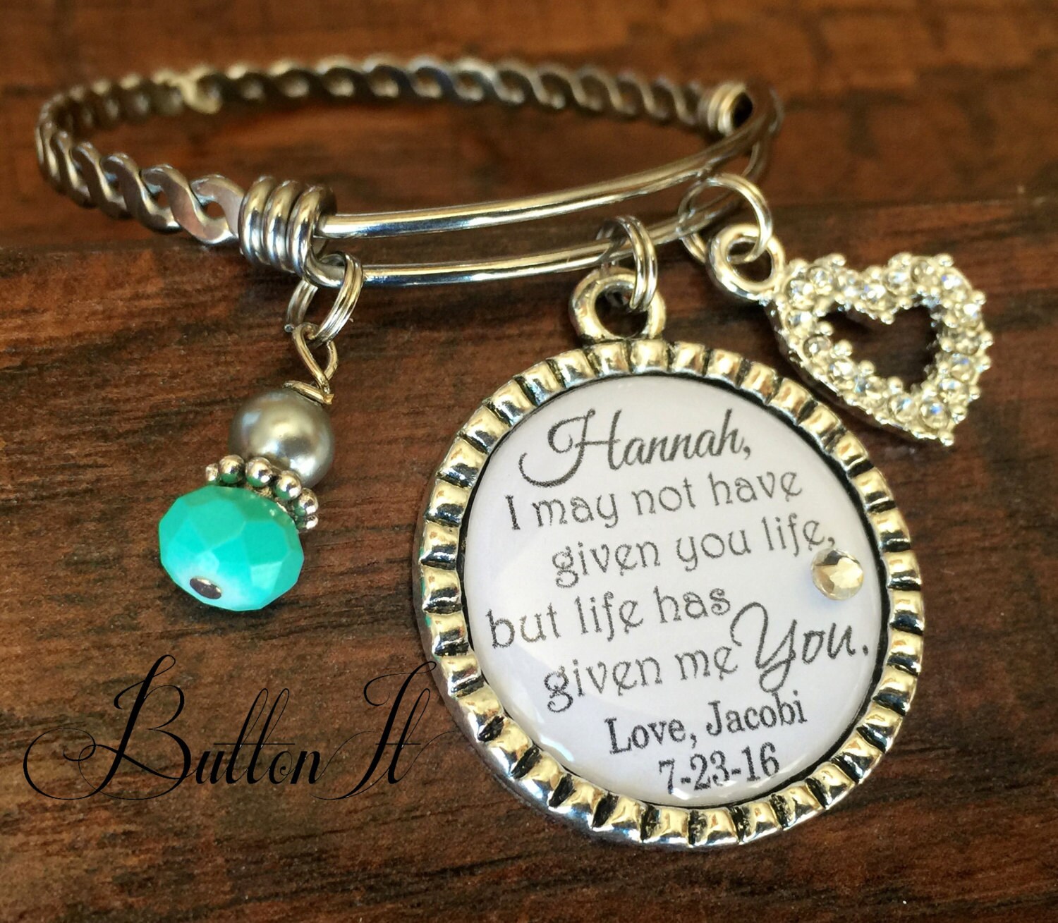 Step daughter gift Personalized bracelet WEDDING gift step