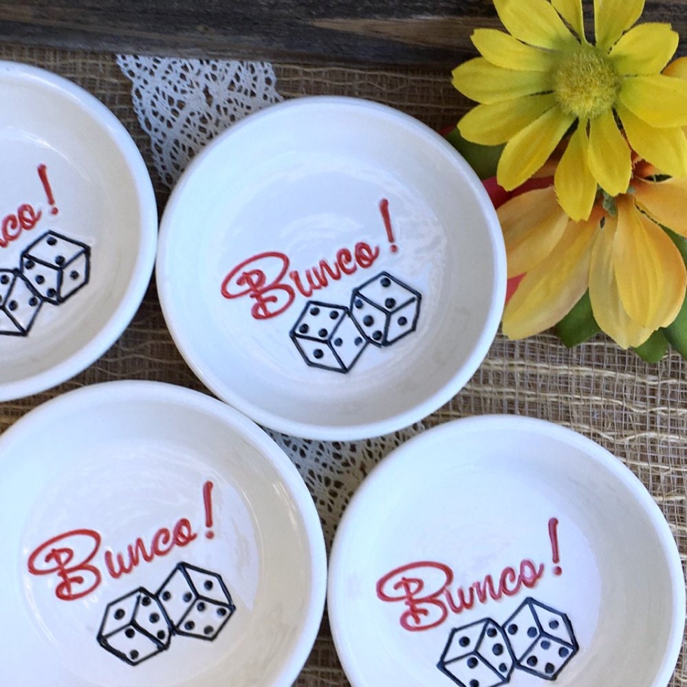 Unique Bunco Gifts Ring Dish Bunco Hostess Gift by SayYourPiece