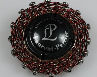 Laurent-Perrier Champagne Tin Pendant with Reclaimed/Recycled Materials