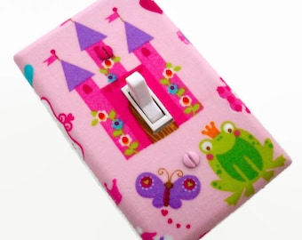 Princess Light Switch Cover - Castle Switch Plate - Girls Princess Bedroom - Pink Purple Room Decor - Magic Kingdom Girls Stocking Stuffers