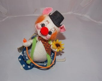 Vintage Annalee Circus Clown Mouse