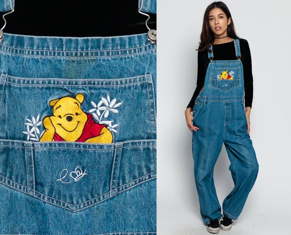 Overalls Denim Overall Pants WINNIE The POOH 90s Grunge Jean