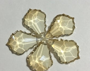 New- 10 ~ 63mm Asfour Golden Shadow Chandelier Crystal Prisms French Pendaloques - FULL LEAD Asfour Crystal (S-2)
