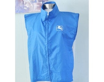 Unique Vintage Vest Athletic Super Light Comfy Royal Blue 80s Design Racing Summer