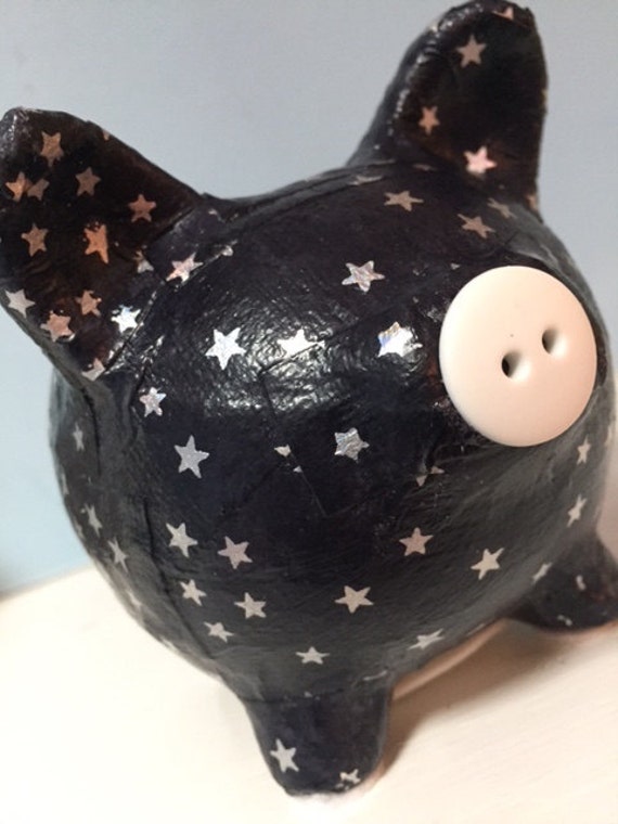 Starry Night Constellation Decoupage Piggy Banks