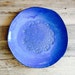 Ceramic Plate in Amazing Blue dinnerware - Provence - handmade tableware - wedding gift - housewarming pottery plate france