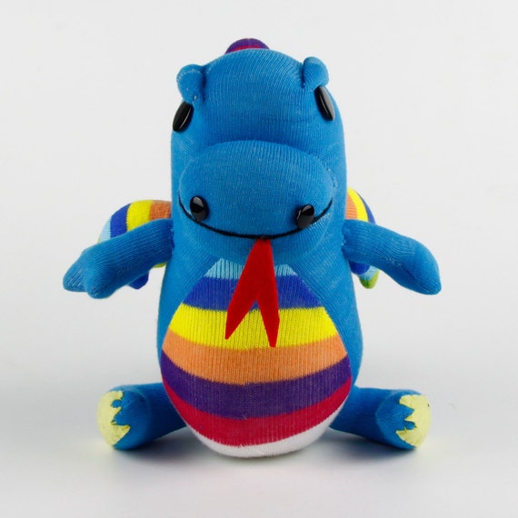 giant blue dragon stuffed animal