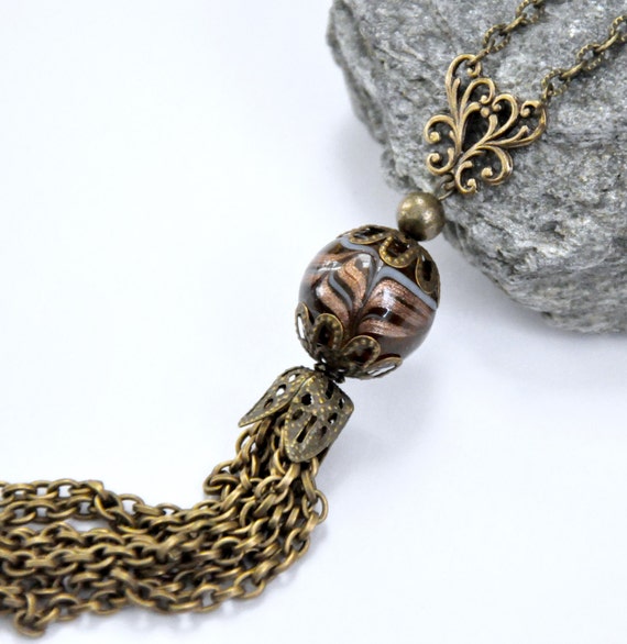 Antique Brass Necklace main image 1