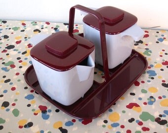 Vintage Creamer and Sugar Set