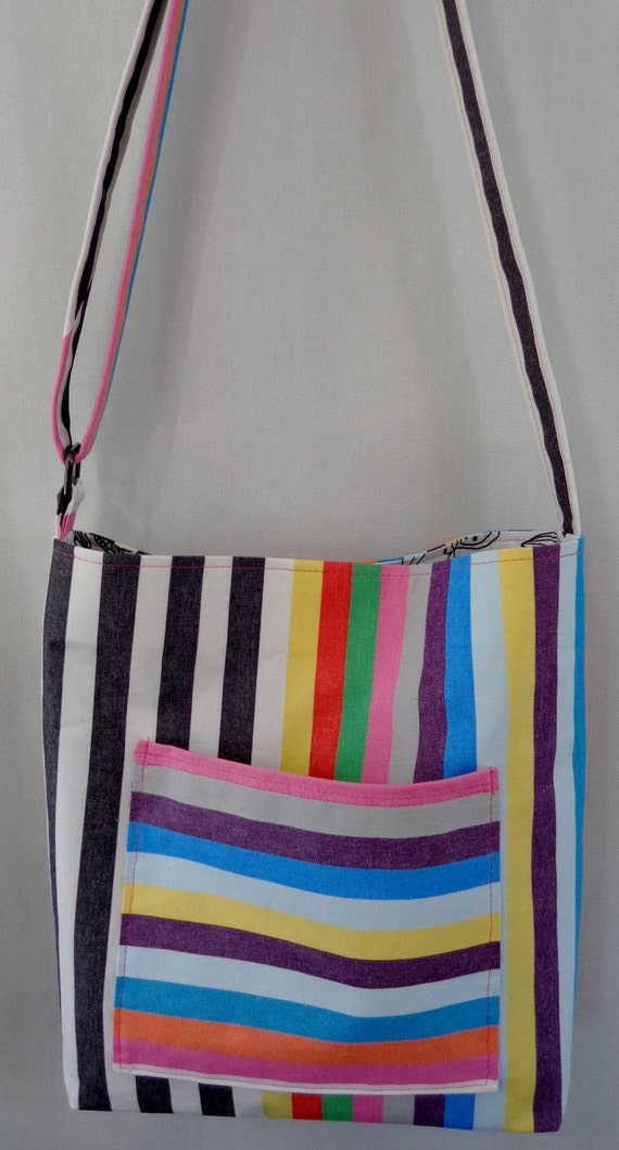 IKEA Multi Color Stripes Cross Body Shoulder BAG by BAGSbyMartha