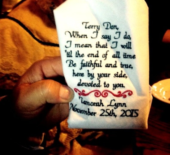 Gift For My Fiance Wedding Gift Idea Embroidered Wedding Gift