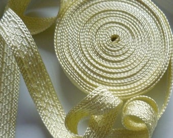 Art silk Moroccan trim, lemon, textured trim, spring colour, pastel, 5metres