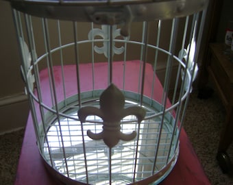 Vintage Bird Cage Fleur-de-lis
