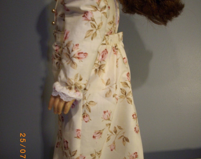 victorian rosebud skirt and blouse set fits 18" dolls