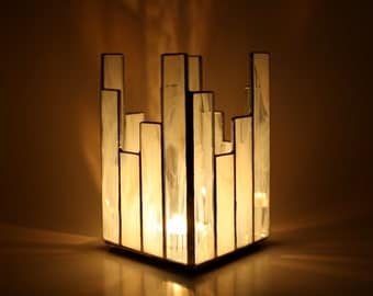 Votive Candle Holder Stained Glass