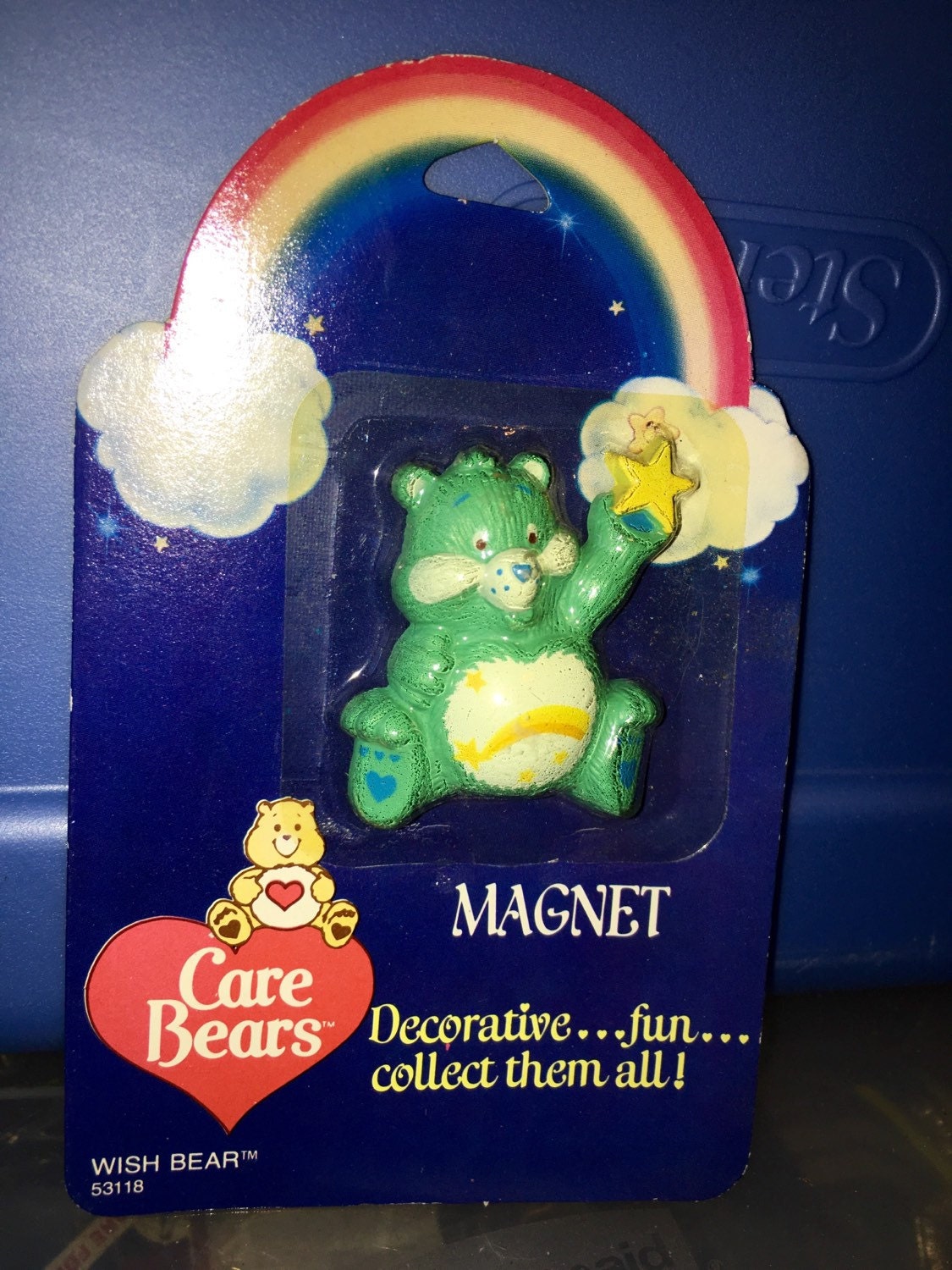 vintage 1985 care bears American greetings PVC figurine magnet