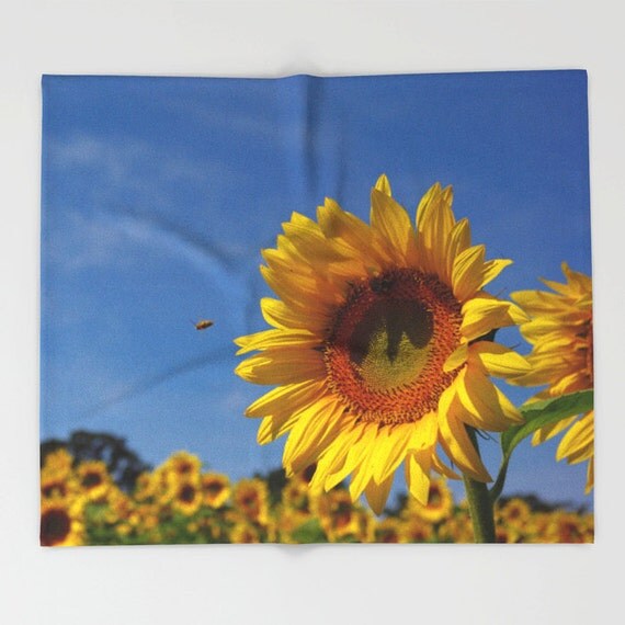 sunny sunflower throw blanket yellow gold fleece throw blue sunny sunflower throw blanket yellow gold fleece throw blue