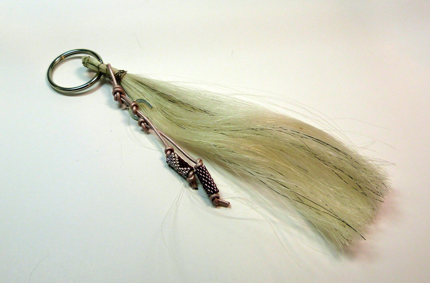Horse Hair Key ring by BeadsnSteeds on Etsy